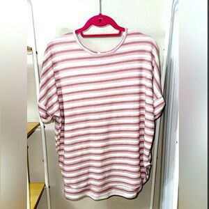 Lime n Chili Striped Waffle-Knit Top